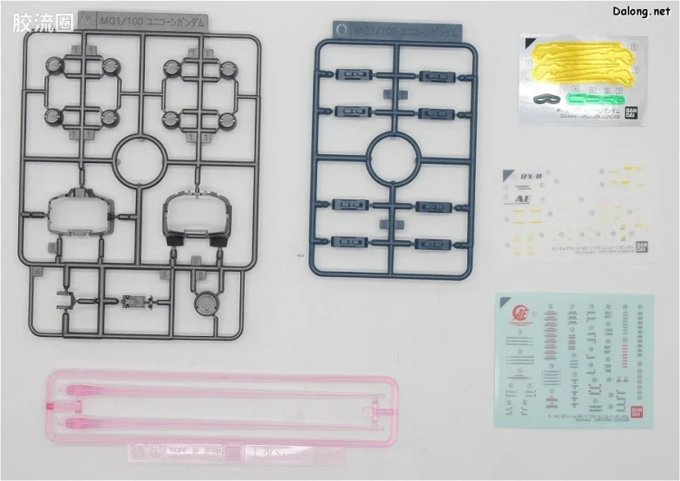 MG 彩色电镀版 独角兽高达钛合金配色(红绿骨架Ver.) - 图片